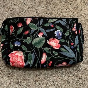Floral makeup bag